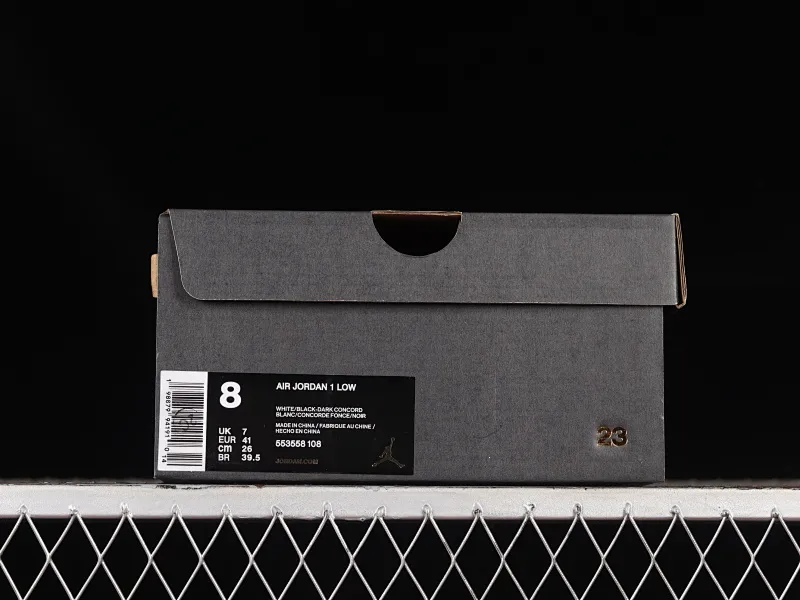 All categories Air Jordan Jordan series basketball shoes Air Jordan 1 Low Air Jordan 1 Low AJ1 Joe 1 crystal black and white low-top cultural basketball shoes 553558-108